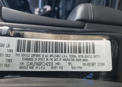 2015 Jeep Grand Cherokee Laredo z USA, uszkodzony, nr VIN 1C4RJFAG6FC142315